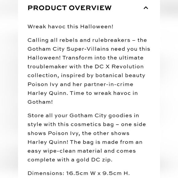 Revolution Beauty X DC Gotham City Cosmetic Bag - Picture 5 of 5